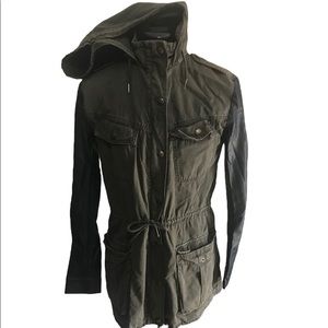 Aritzia Talula Green Utility Jacket